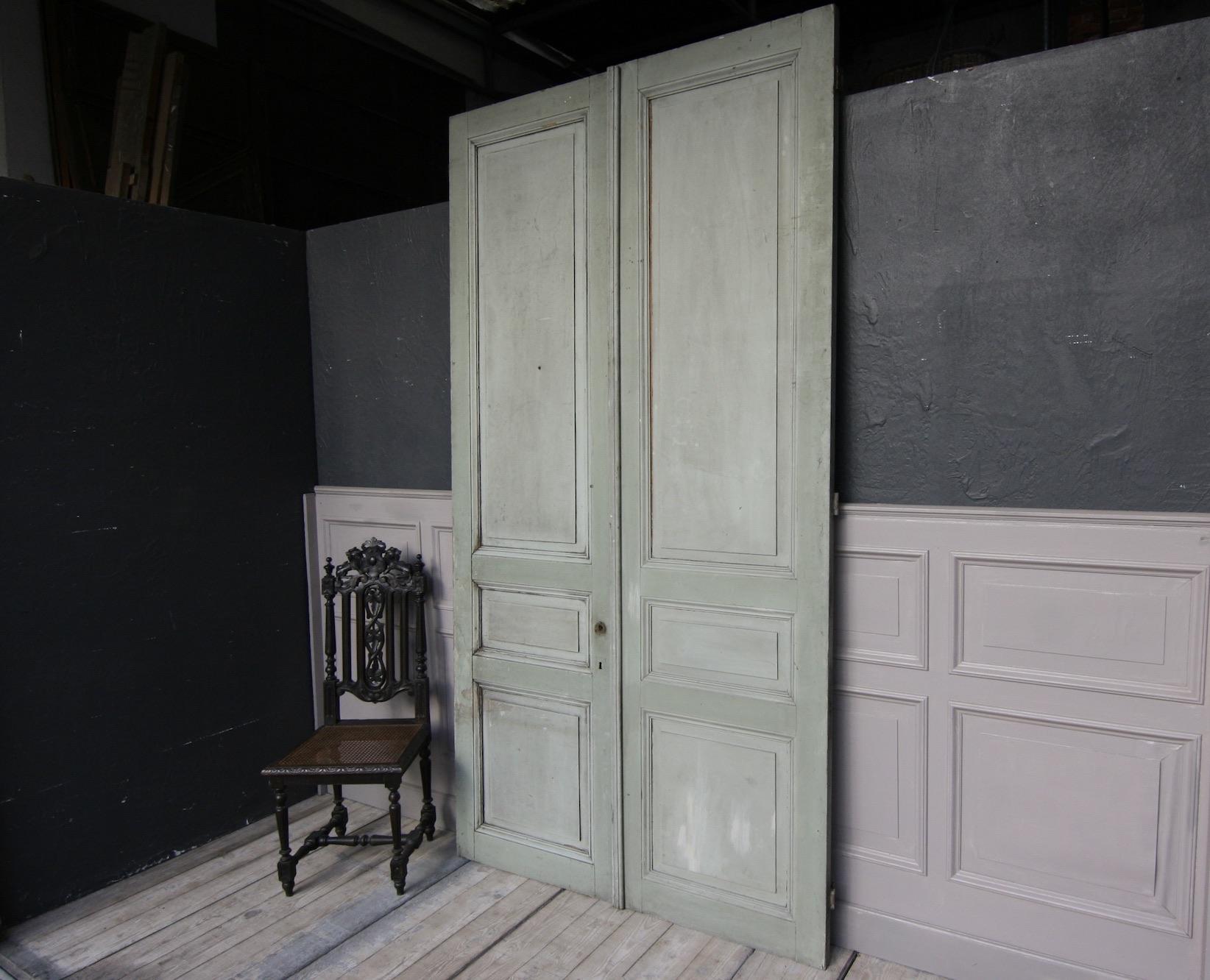 Painted Late 19th Century French Double Door