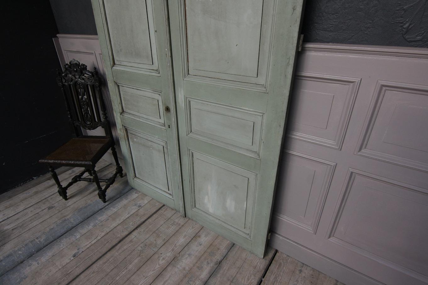 Late 19th Century French Double Door In Good Condition In Dusseldorf, DE