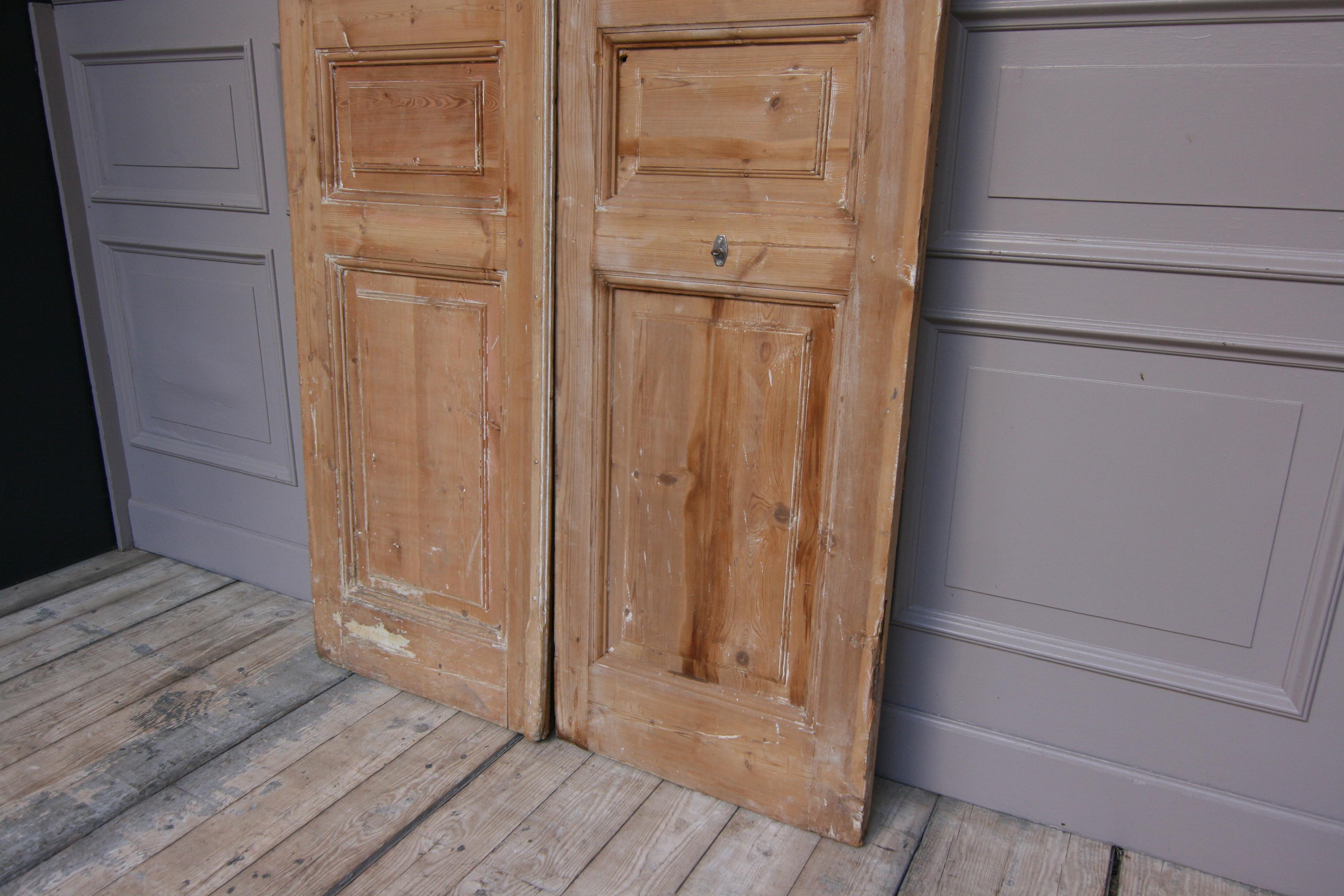 Late 19th Century French Double Door Made of Pine 10