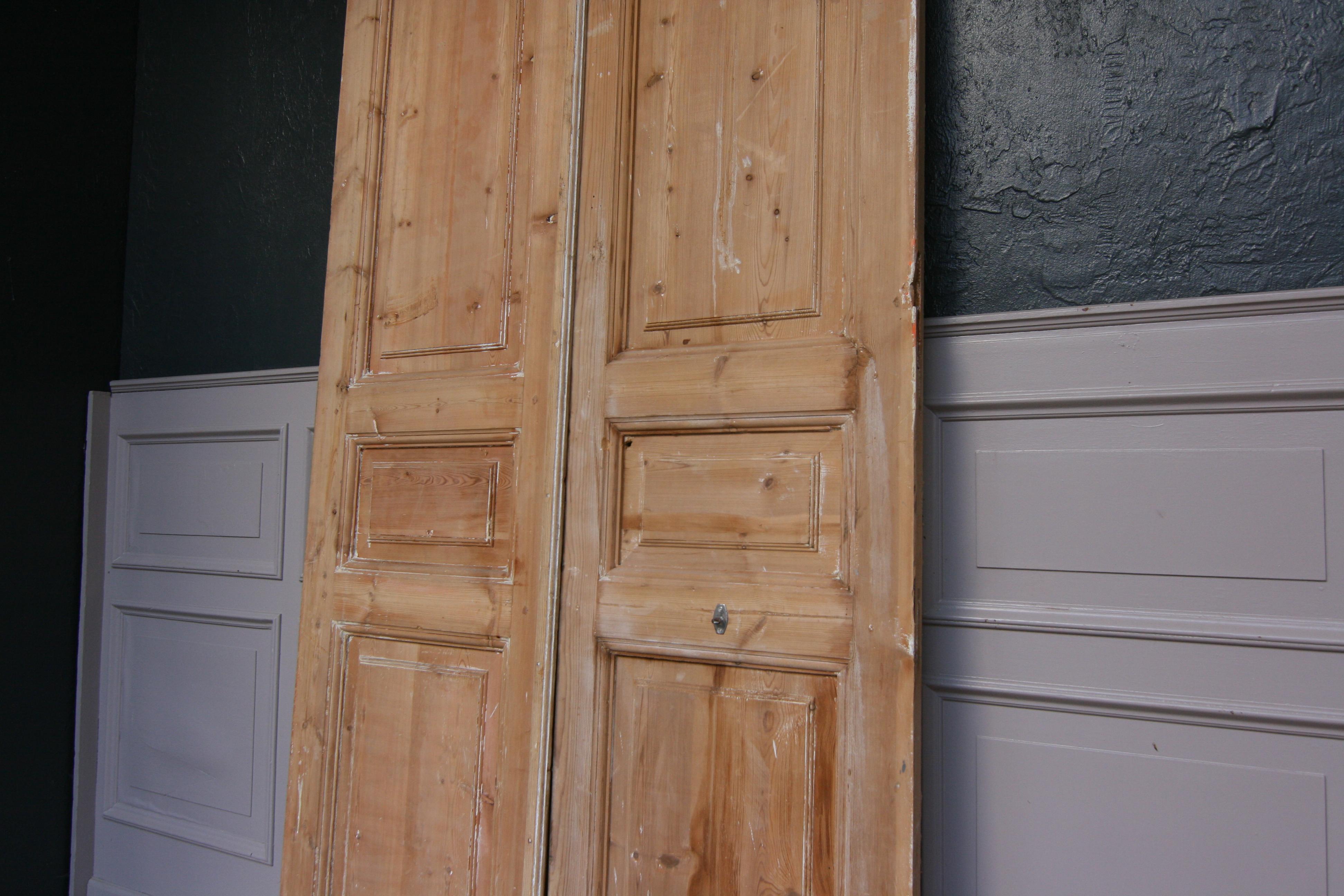 Late 19th Century French Double Door Made of Pine 11