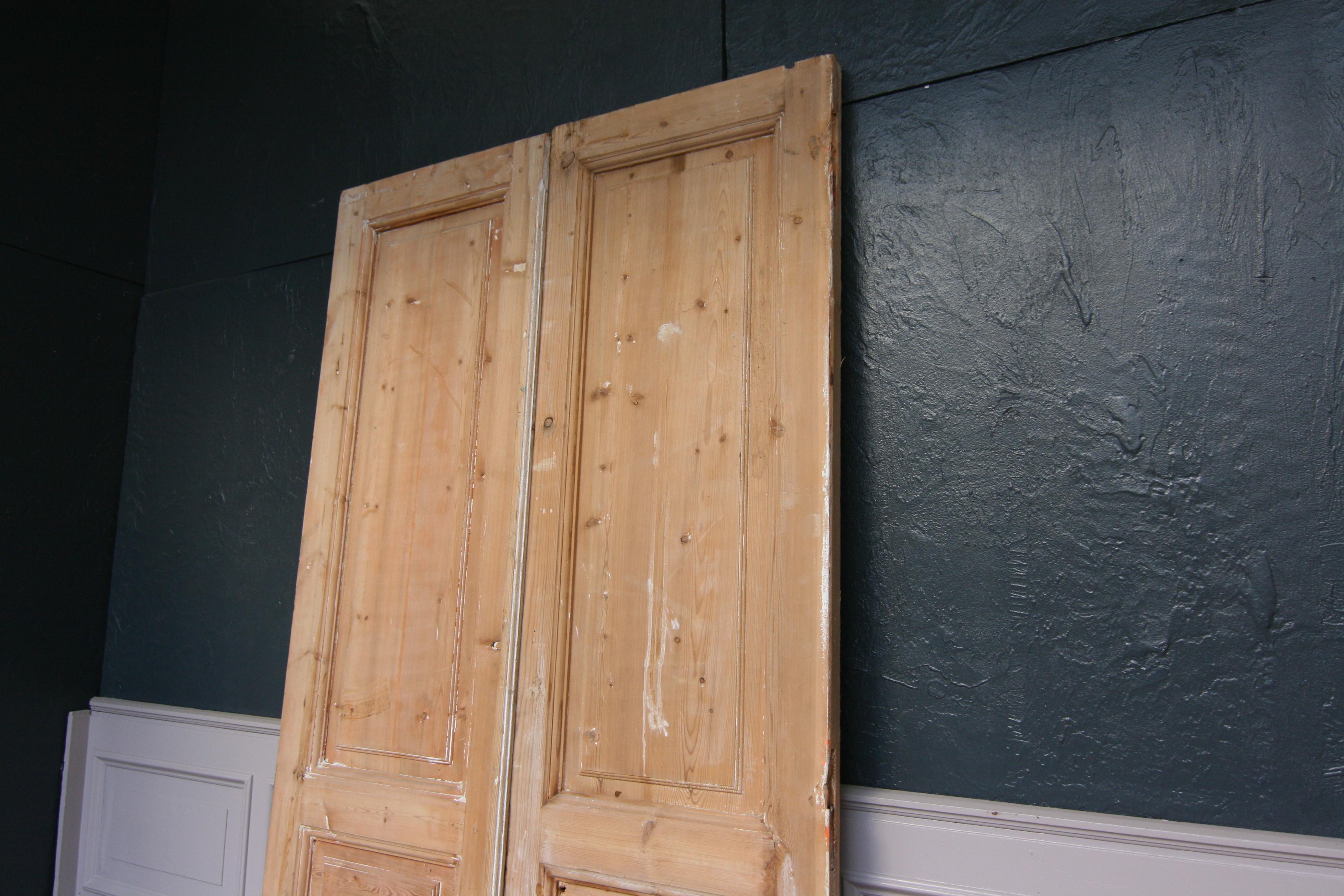 Late 19th Century French Double Door Made of Pine 12