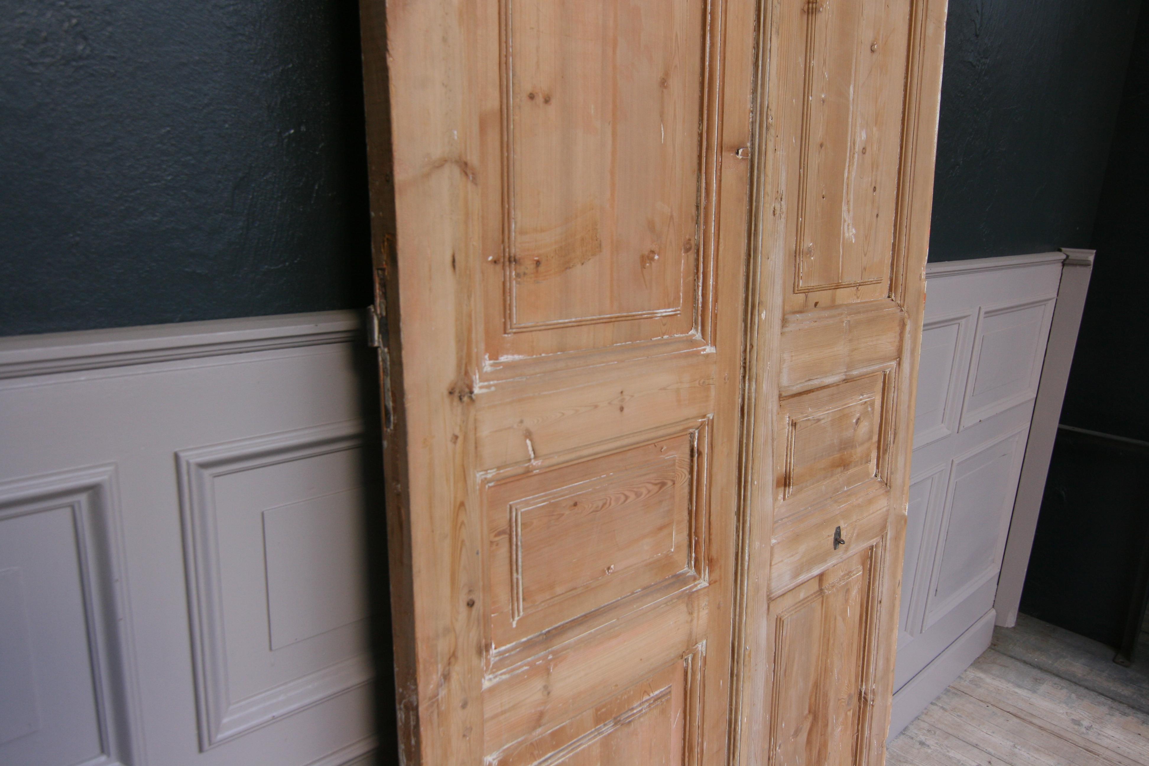 Late 19th Century French Double Door Made of Pine 15