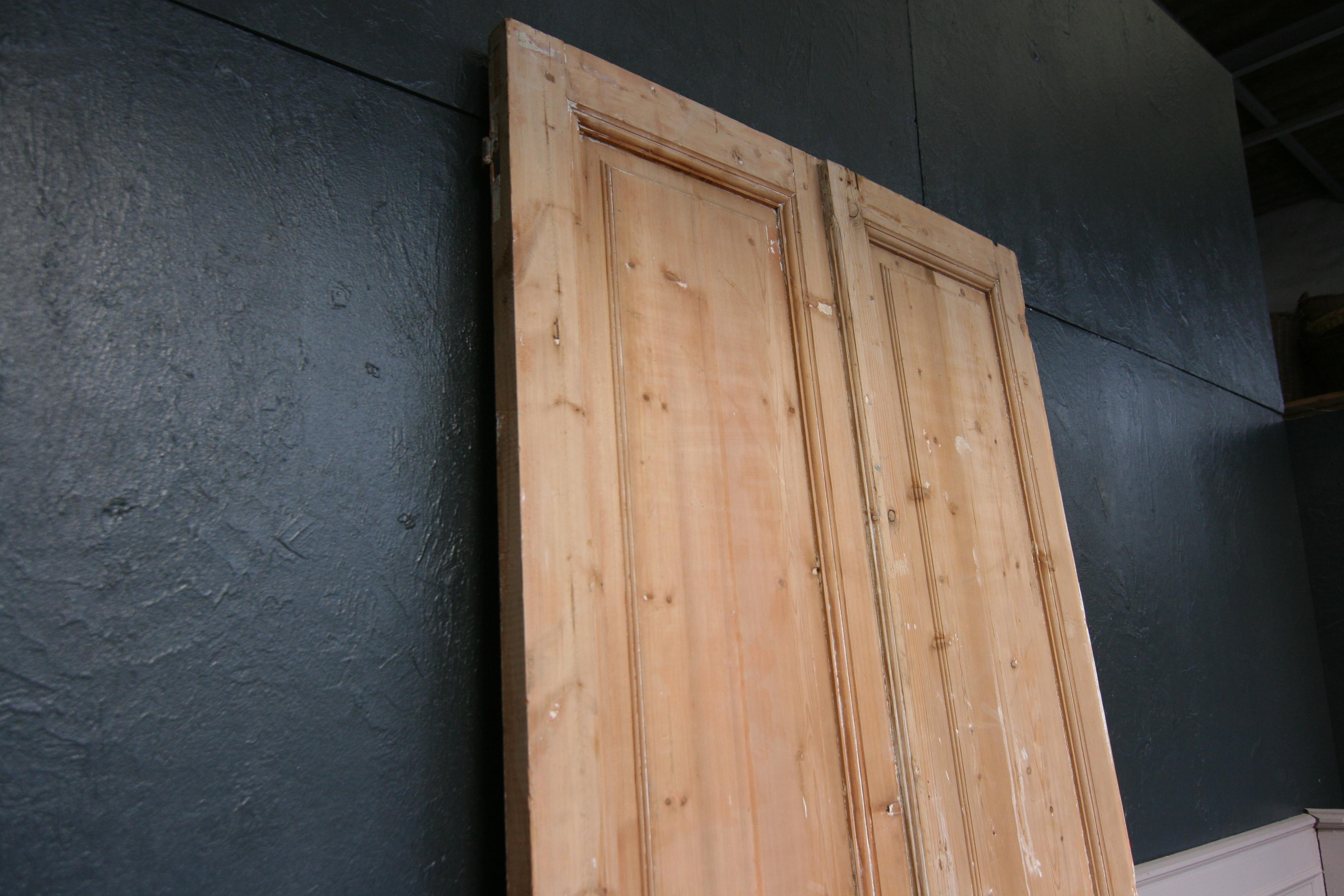 Late 19th Century French Double Door Made of Pine 16