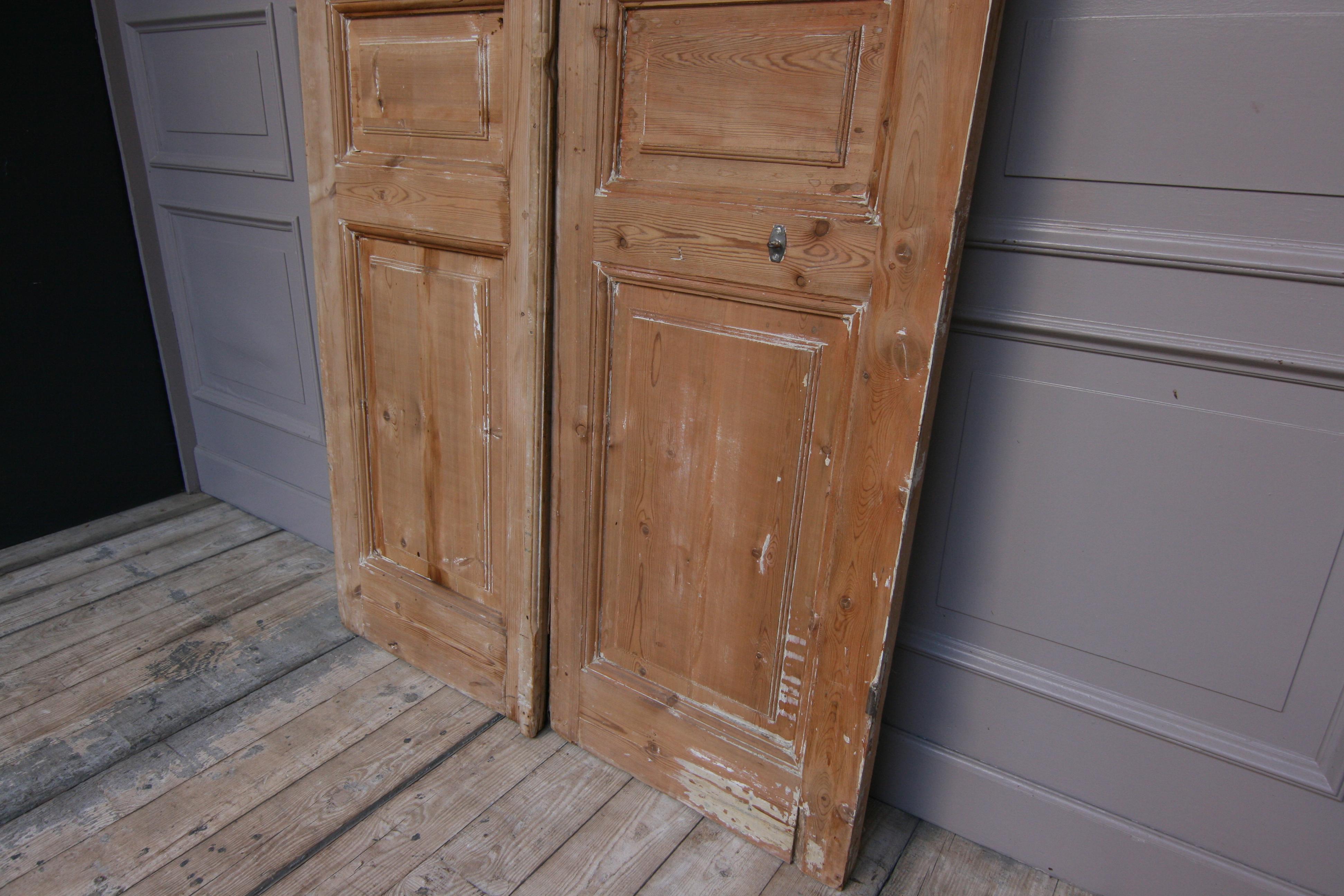 Late 19th Century French Double Door Made of Pine 1
