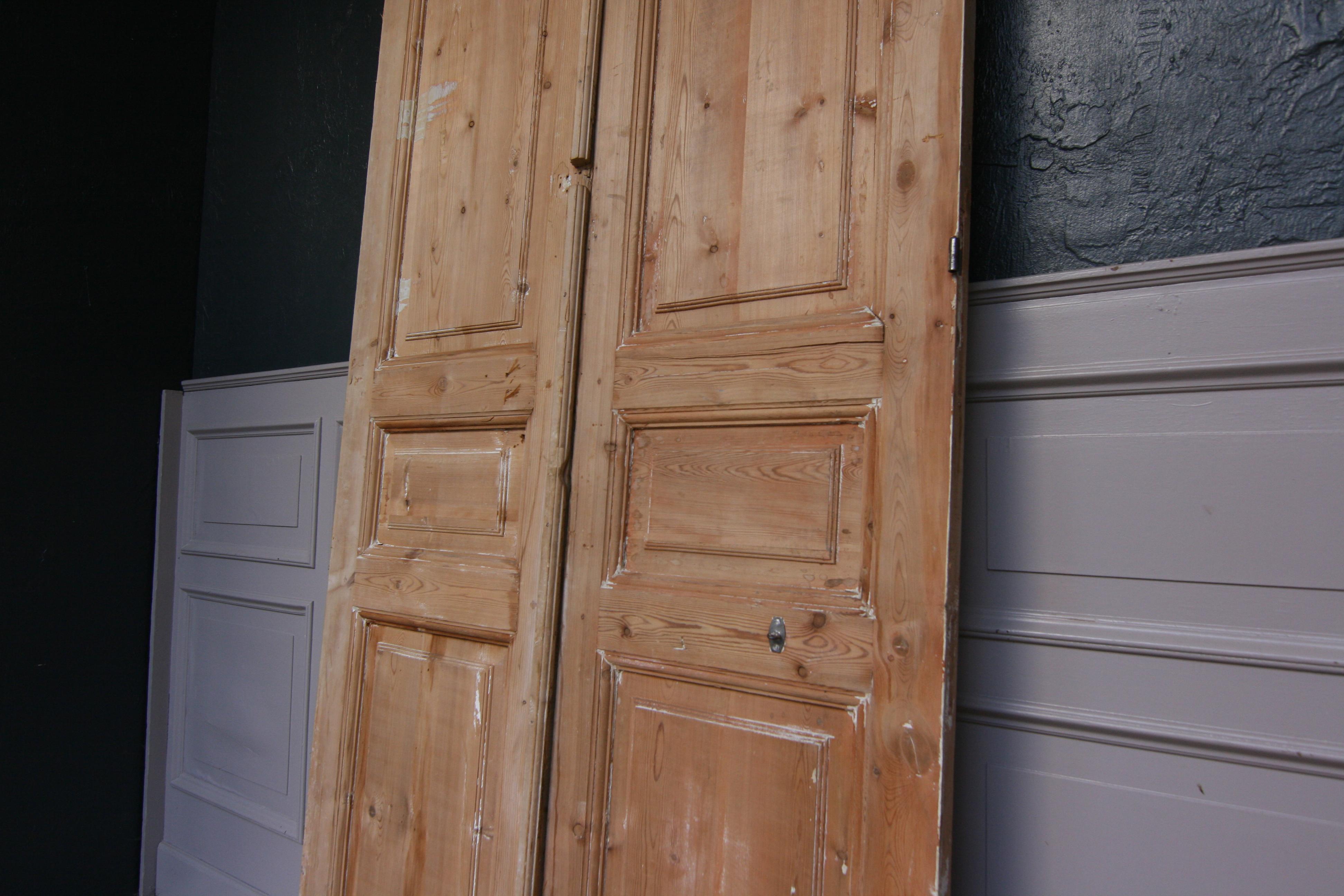 Late 19th Century French Double Door Made of Pine 2