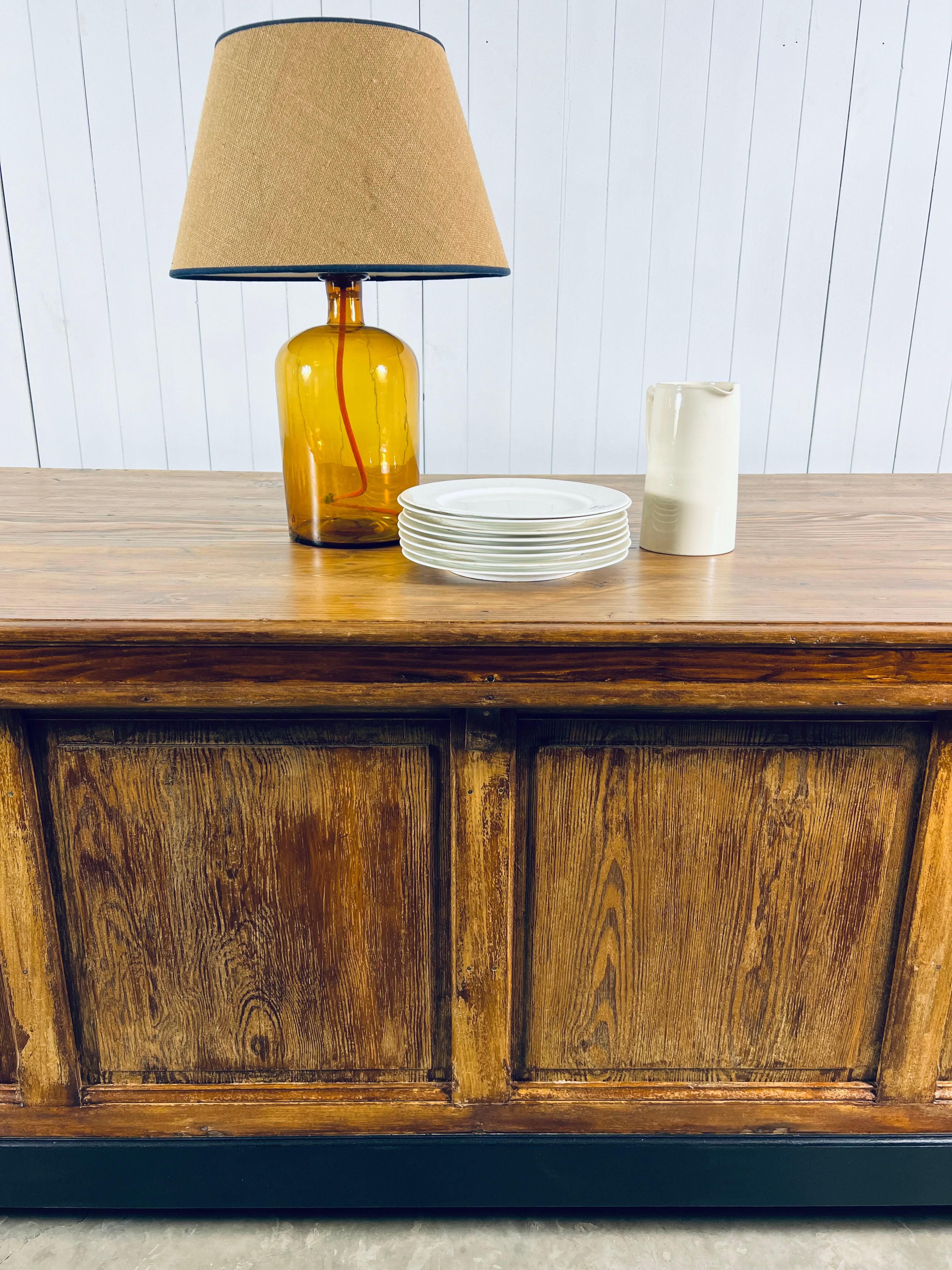 Late 19th Century French Drapers Table / Kitchen Island For Sale 12