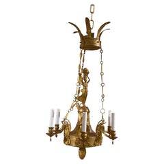 Antique Late 19th Century French Empire Chandelier