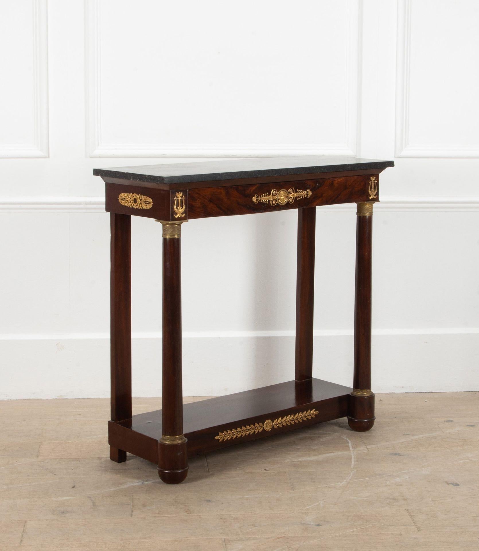 Late 19th Century French Empire Console Table Francés en venta