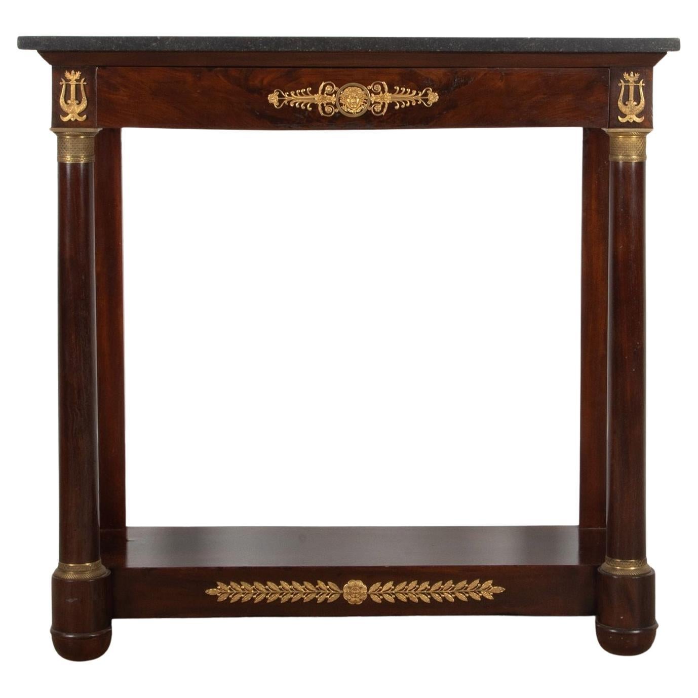 Late 19th Century French Empire Console Table en venta