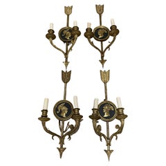 Late 19th Century French Empire Arrow Sconces