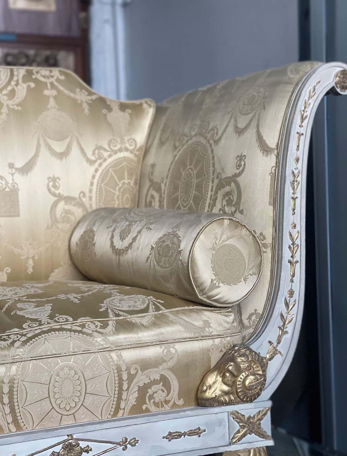 Französisches Sofa im Empire-Stil des späten 19. Jahrhunderts (Polster) im Angebot