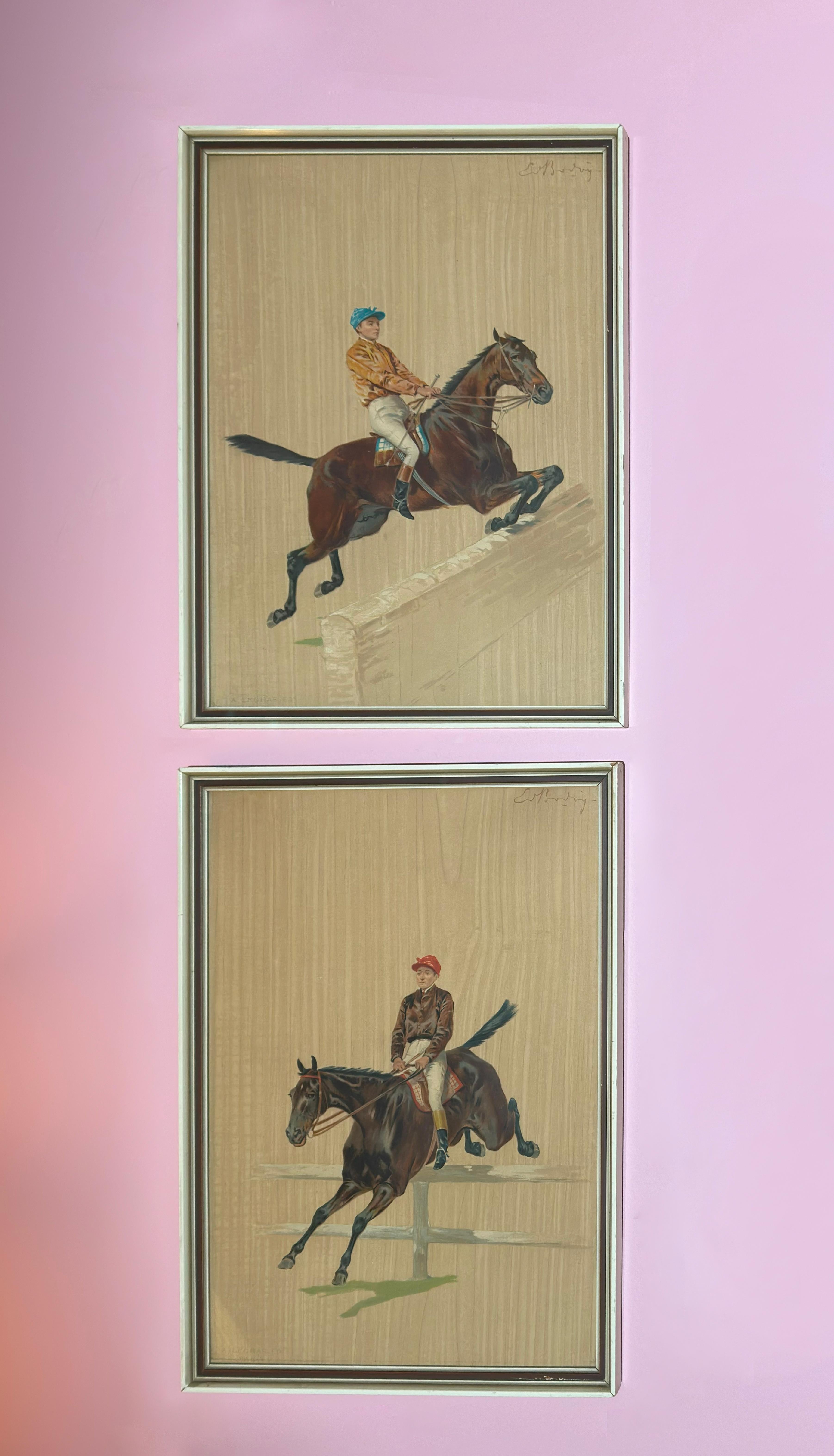 Late 19th-Century French Equestrian Prints by Ernest Alexandre Bodoy, A. Legras For Sale 2