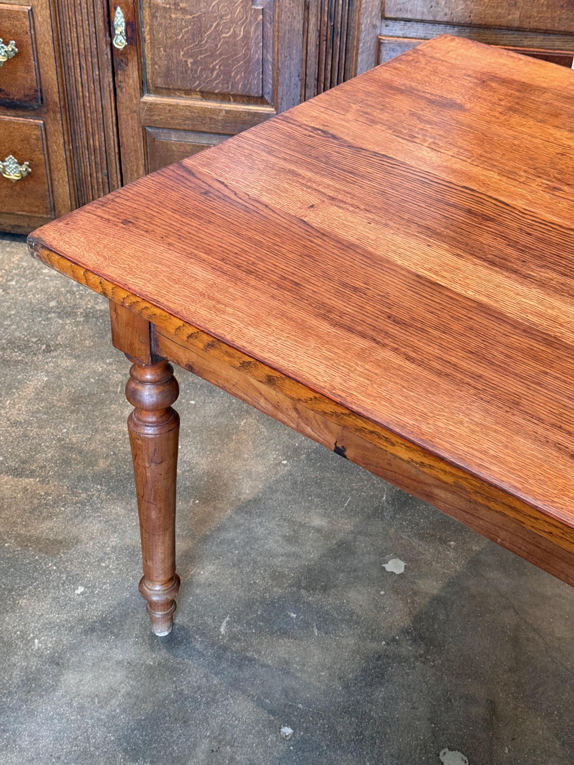 Late 19th Century French Farm Table For Sale 1