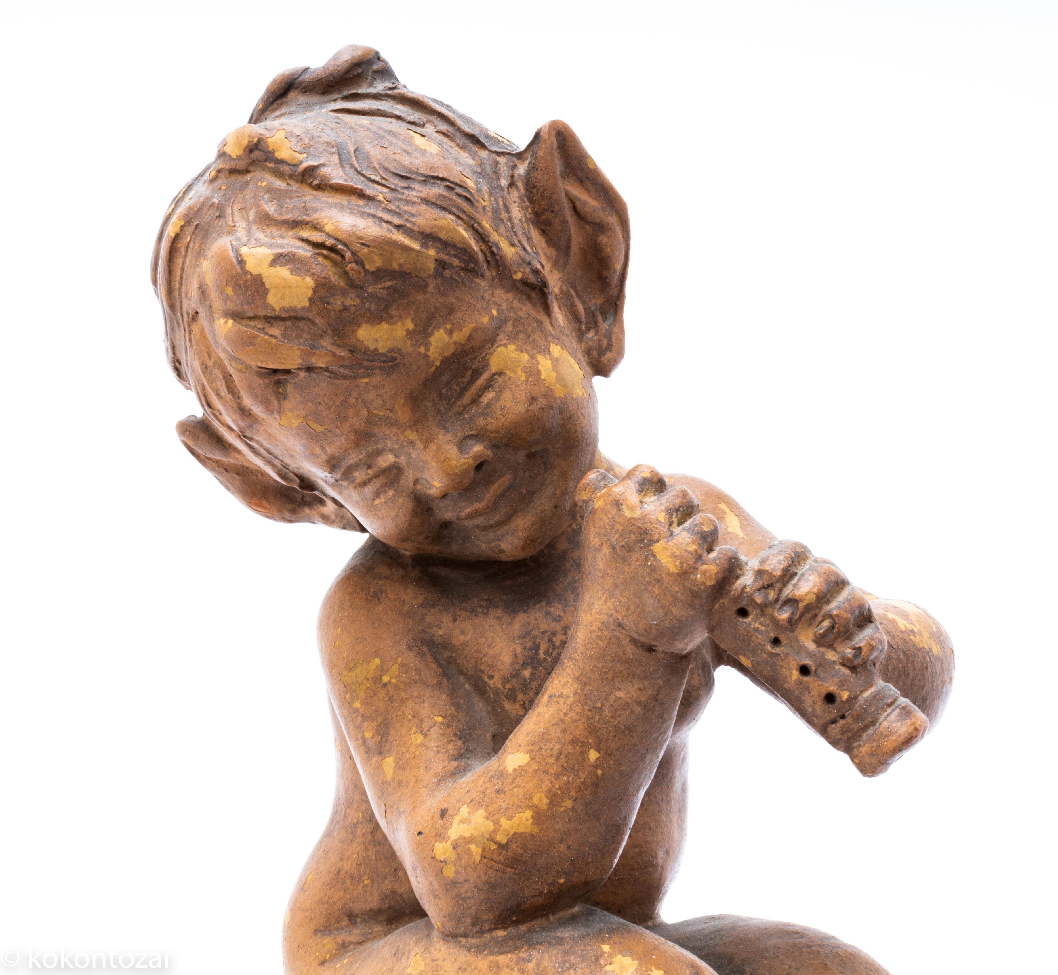 Late 19th Century French Faun Sculpture Signed by Cohill 1