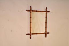 Late 19th Century French Faux Bamboo Mirror