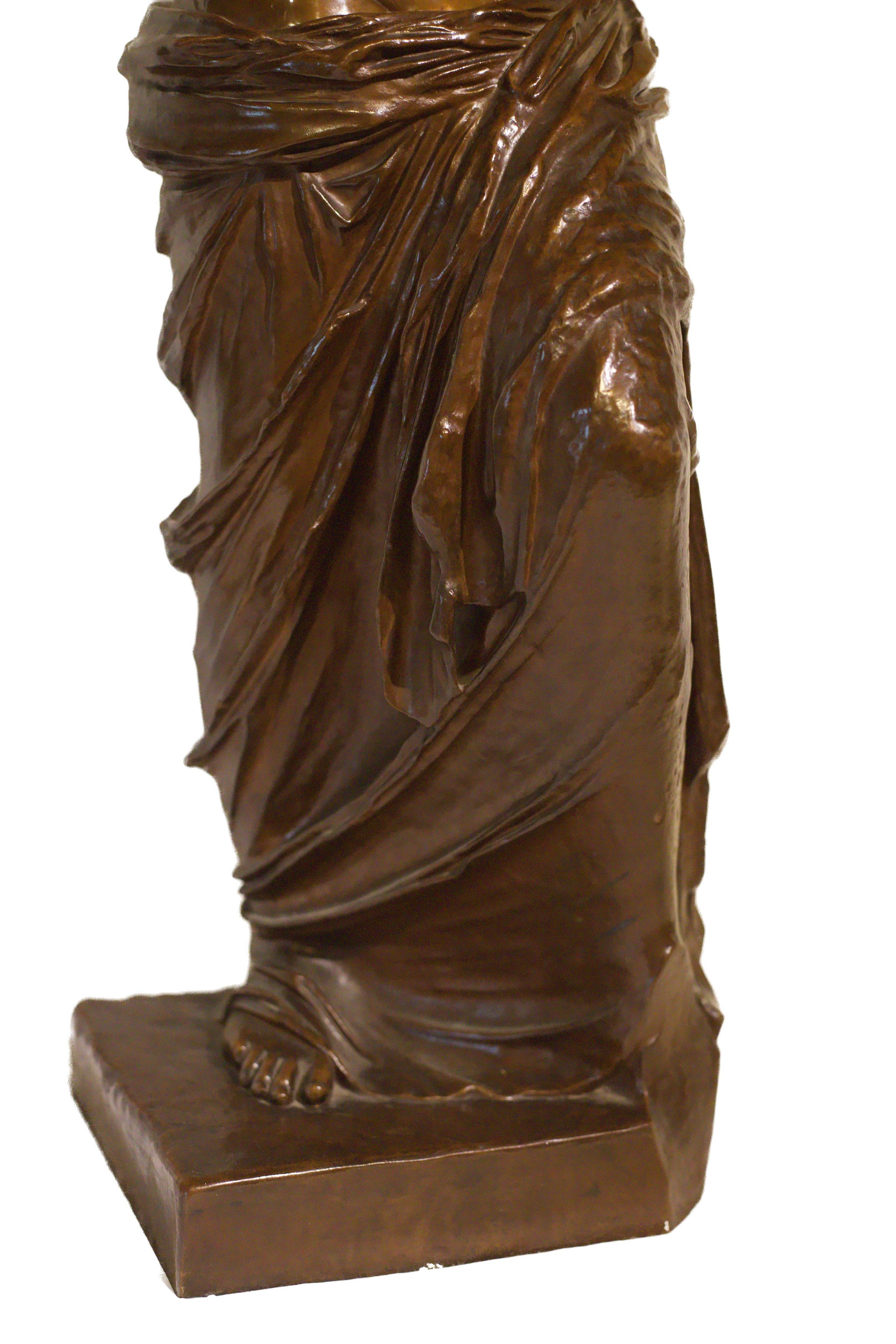 Scultura di bronzo della Venere di Milo di fine Ottocento francese Ferdinand Barbedienne in vendita 7