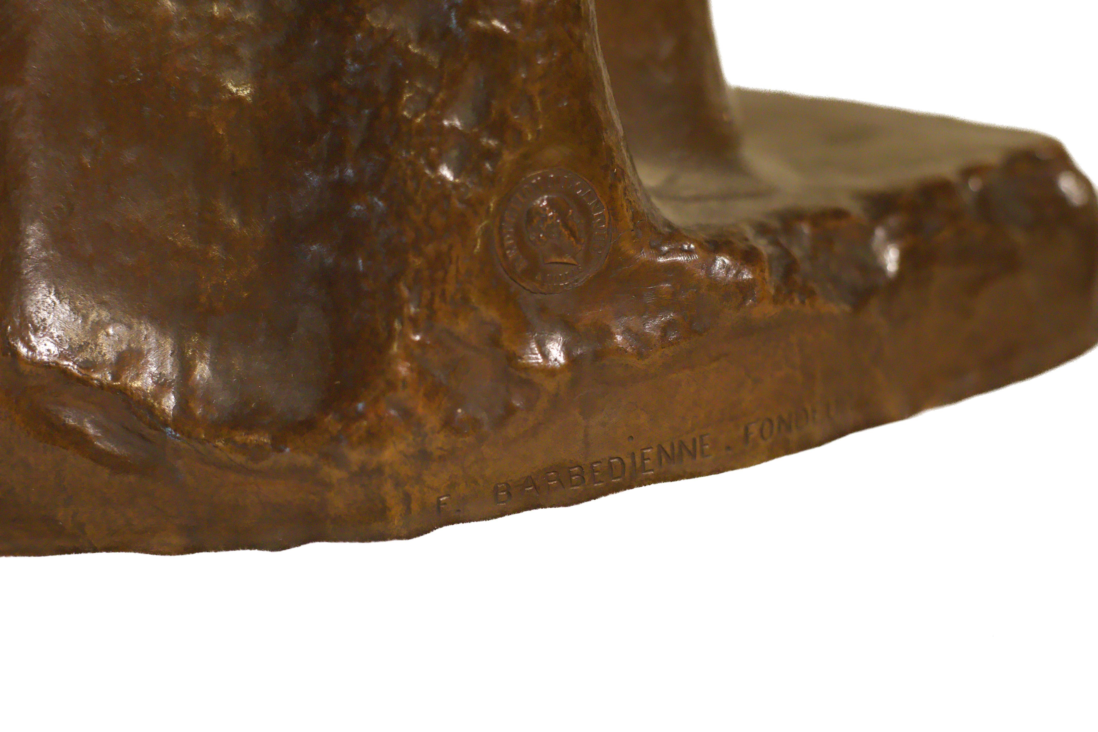 Greco classico Scultura di bronzo della Venere di Milo di fine Ottocento francese Ferdinand Barbedienne in vendita