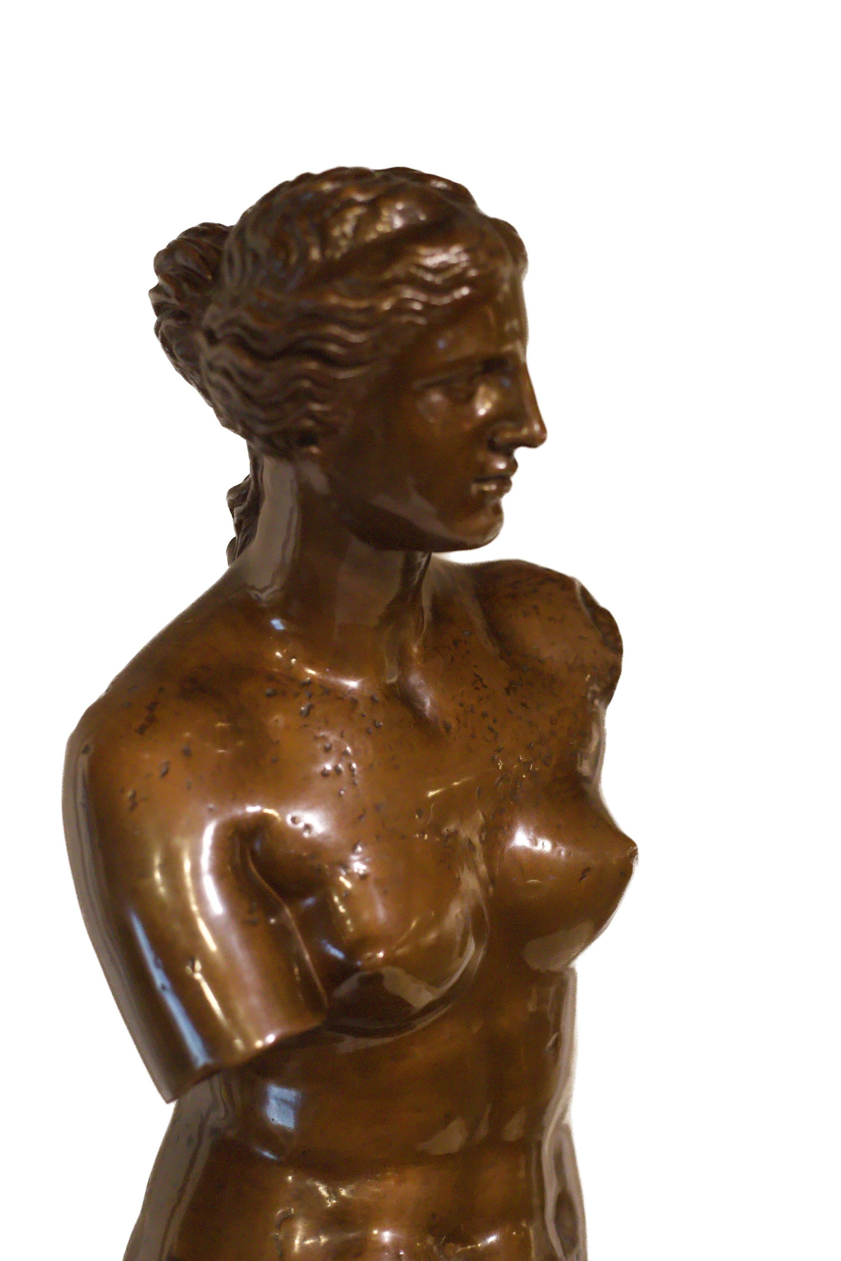 Scultura di bronzo della Venere di Milo di fine Ottocento francese Ferdinand Barbedienne In condizioni buone in vendita a Miami, US