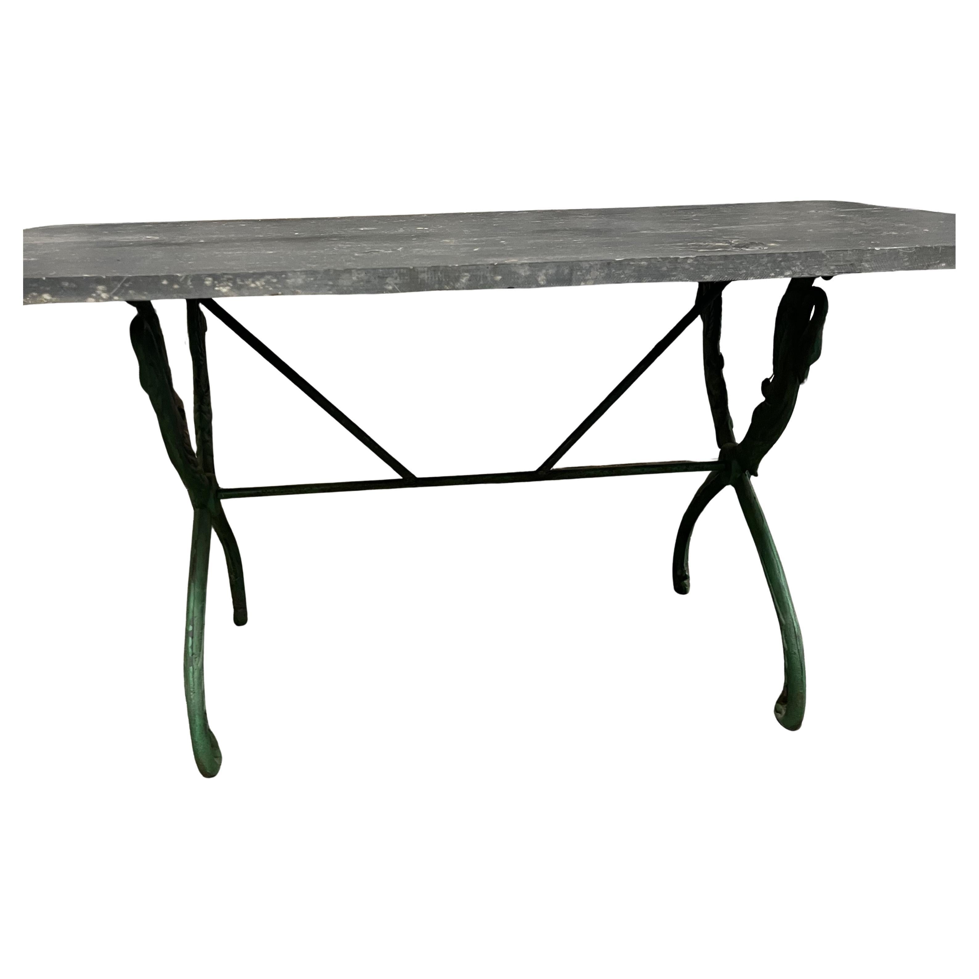 Painted Late 19th Century French Garden Table For Sale