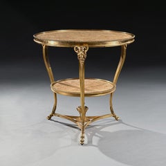 Late 19th Century French Gilt Bronze and Marble Gueridon