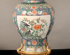 Late 19th Century French Gilt Bronze Mounted Chinese Porcelain Vase