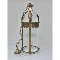 Late 19th Century French Gold Painted Lantern