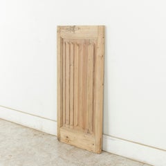 Late 19th Century French Gothic Style Pitch Pine Panel Double Faced, Linen Fold