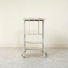 Late 19th Century French Hand Carved and Painted Music Cabinet, Marble