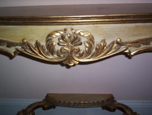 Late 19th Century French Hand Carved Console In Good Condition In Douglas Manor, NY