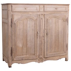 Late 19th Century French Heart Bleached Oak Buffet