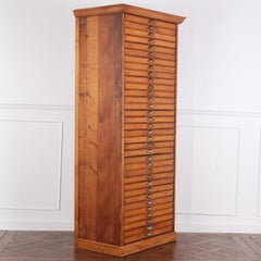 Late 19th Century French Industrial Style Mulit Drawer Map or Document Chest