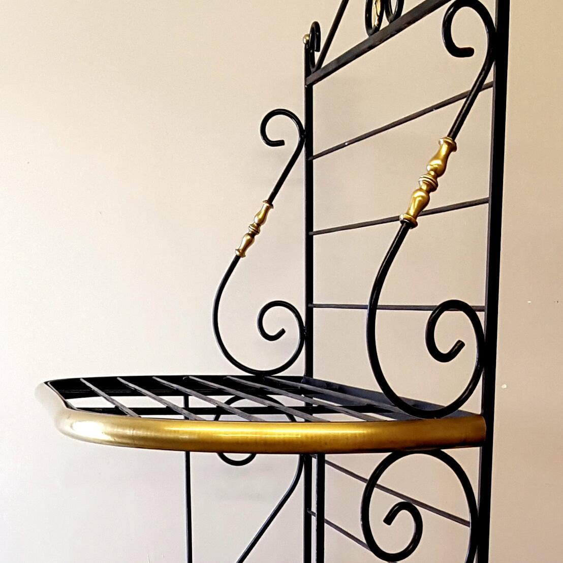 Late 19th Century French Iron and Brass Parisienne Boulangers Bread Rack 2
