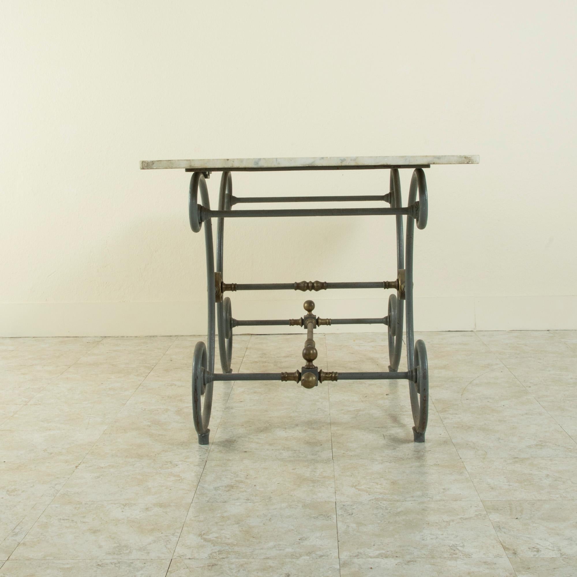 french iron table