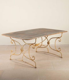 Late 19th Century French Iron Garden Table