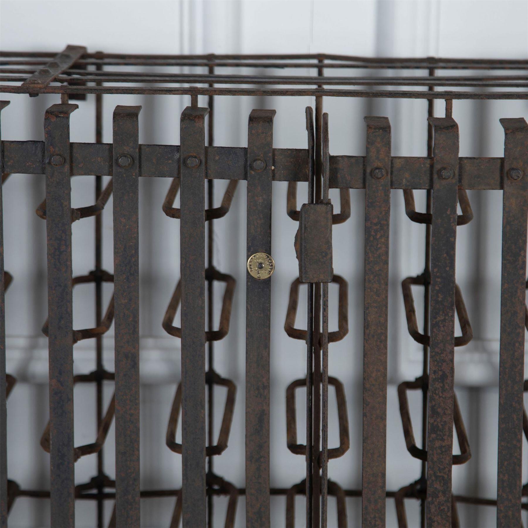 Late 19th Century French Iron Wine Cage In Good Condition In Gloucestershire, GB