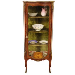 Late 19th Century French Kingwood and Marquetry Vitrine