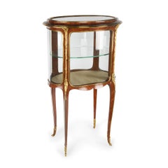 Late 19th Century French Kingwood and Ormolu Vitrine or Display Cabinet