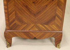 Late 19th Century French Kingwood Marble Topped Cabinet