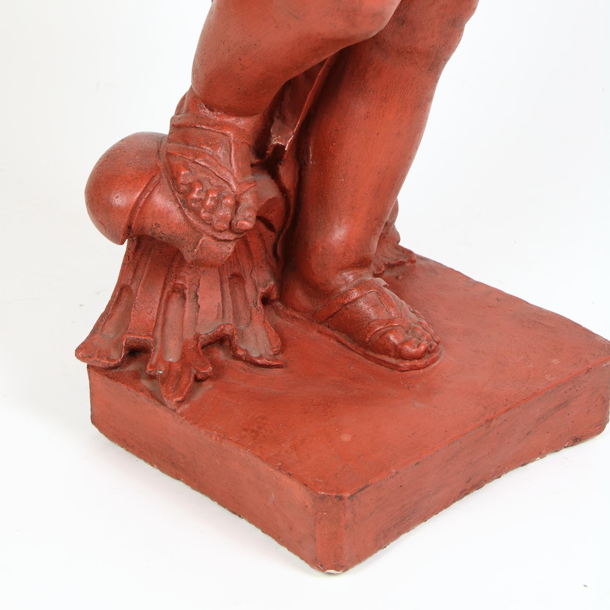 Late 19th Century French Large Louis XV Sculpture of a Putto Representing Summer For Sale 3