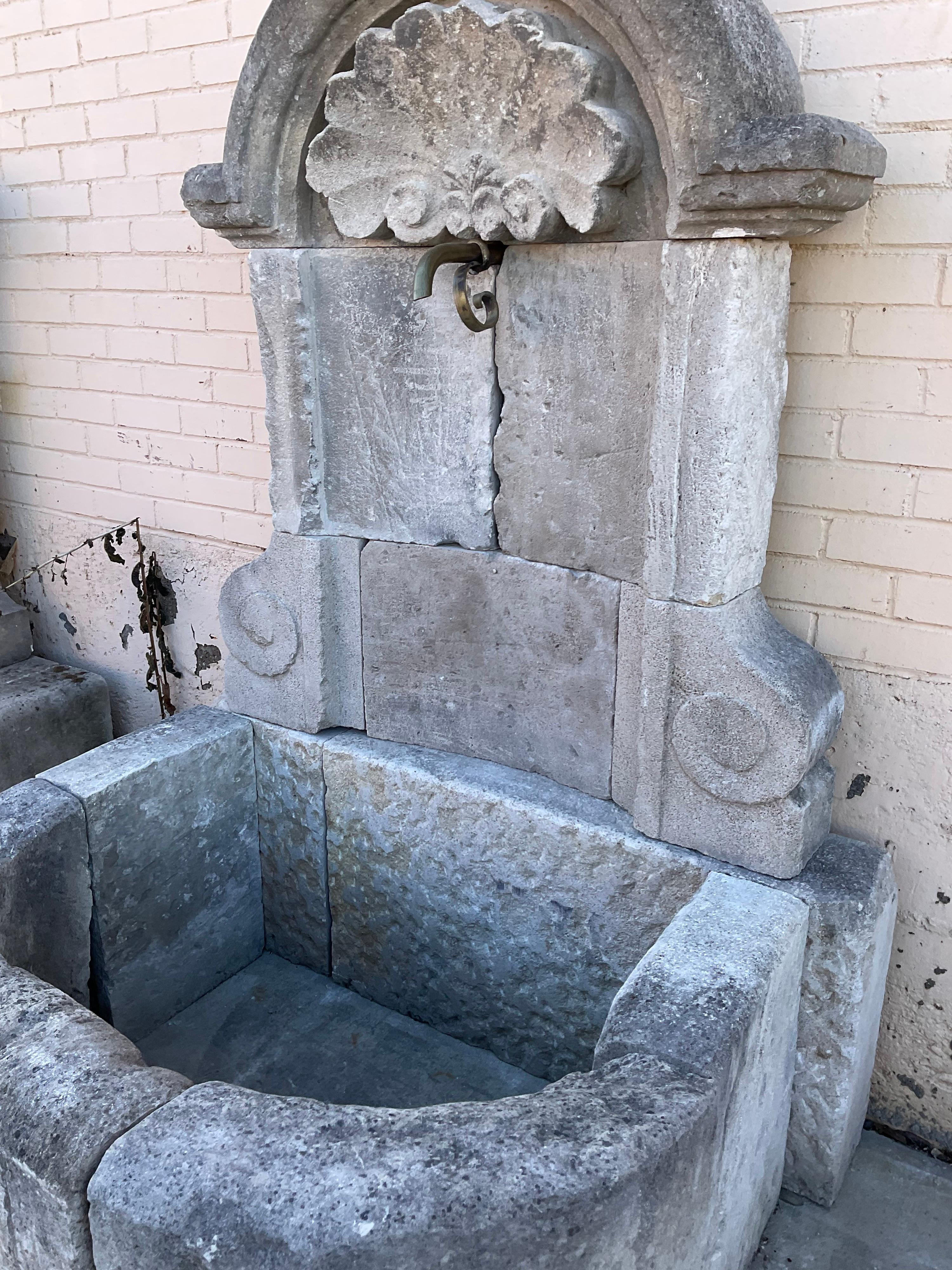 french wall fountain