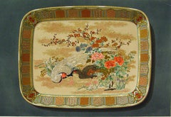 Late 19th Century French Lithographs of Japanese Satsuma Ceramics - a Pair