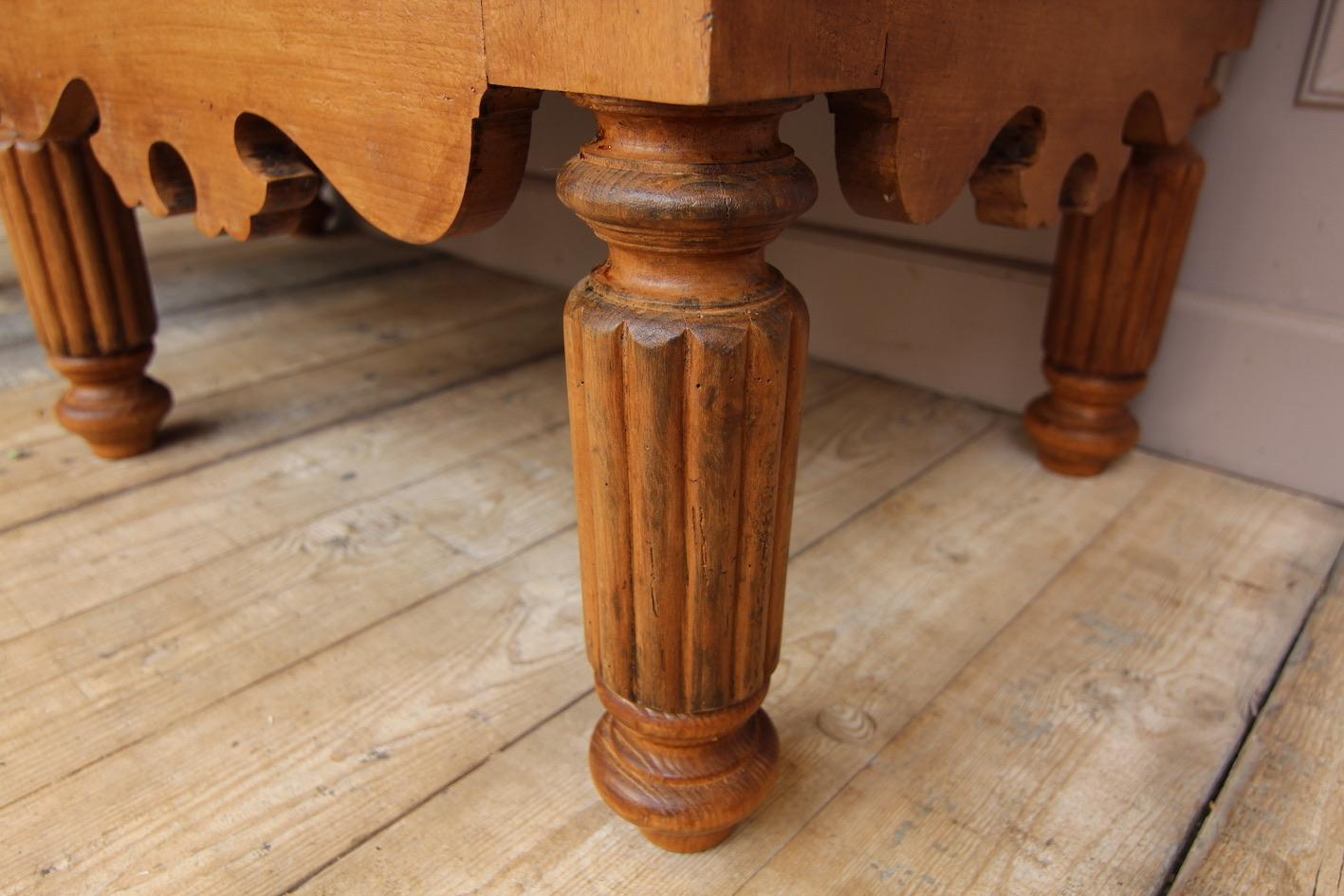 Late 19th Century French Louis Philippe Butcher Block Table 6