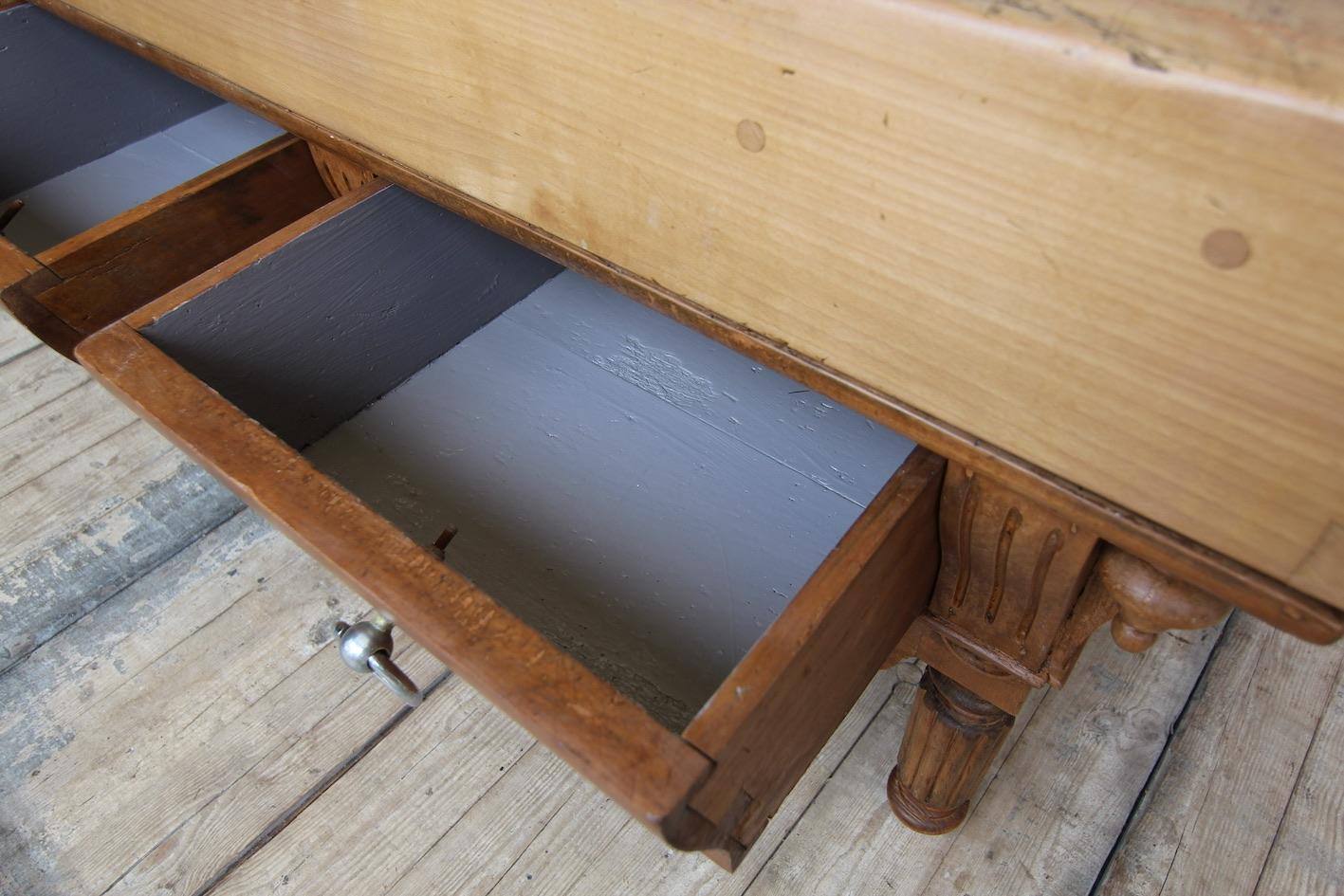 Late 19th Century French Louis Philippe Butcher Block Table 2