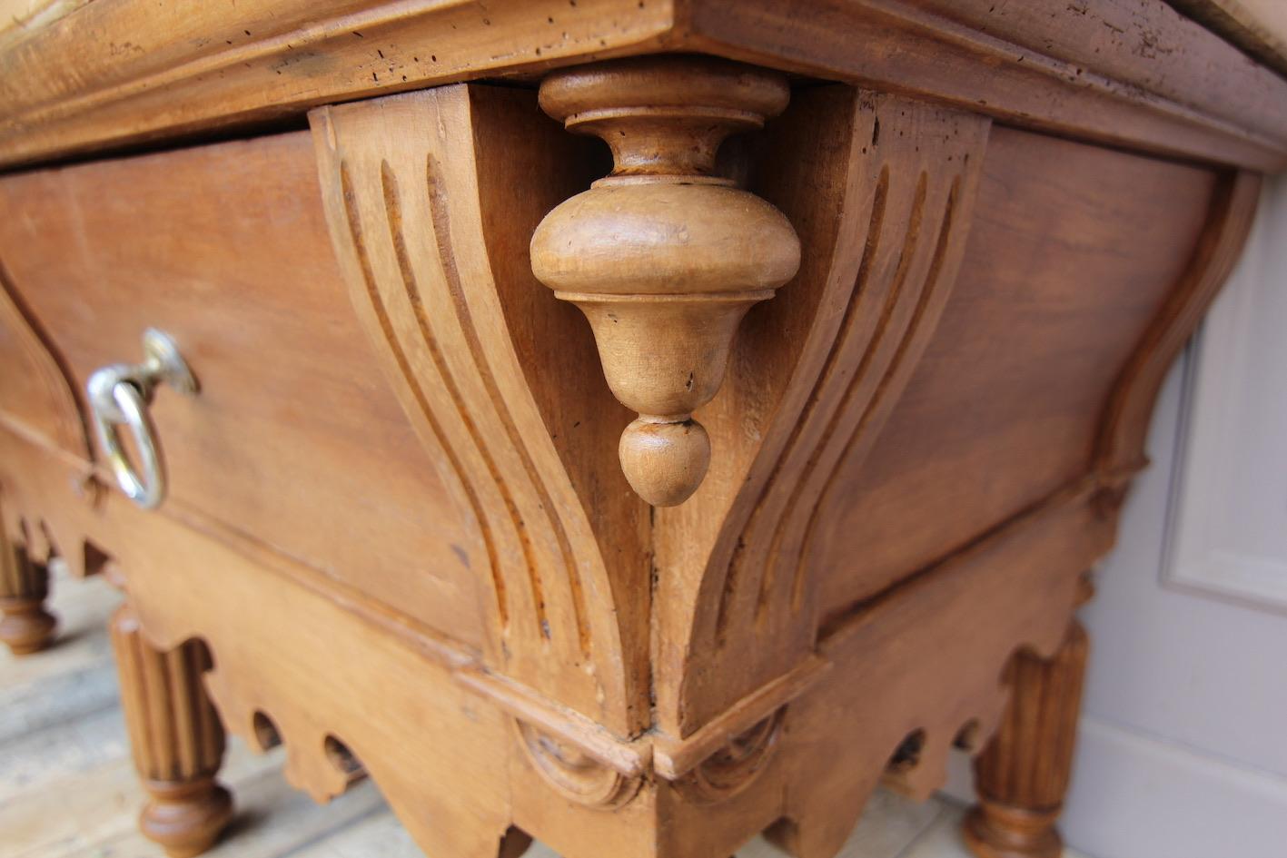 Late 19th Century French Louis Philippe Butcher Block Table 4