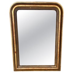 Late 19th Century French Louis Philippe Giltwood Wall Mirror