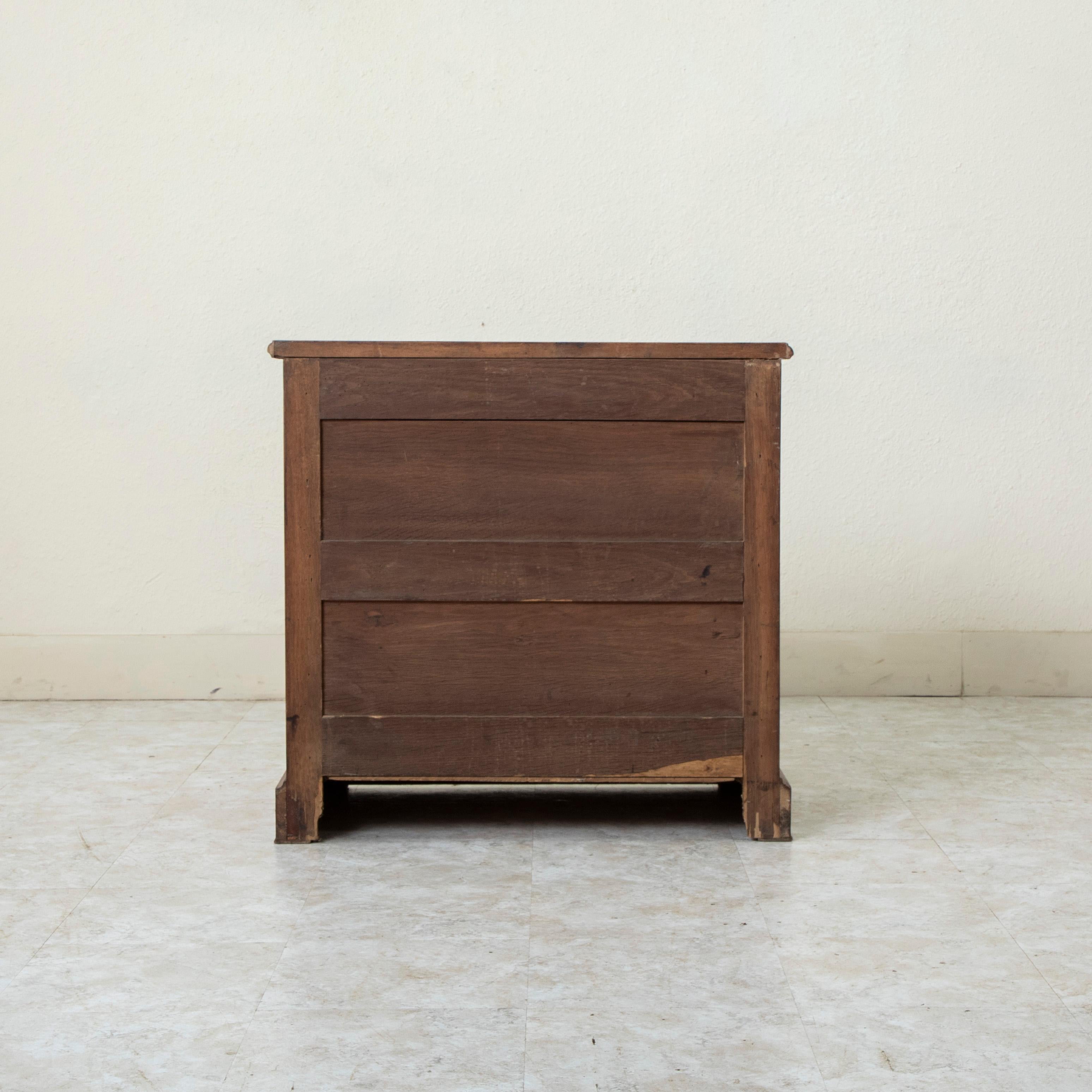 Late 19th Century French Louis Philippe Style Burl Walnut Chest or Nightstand 2
