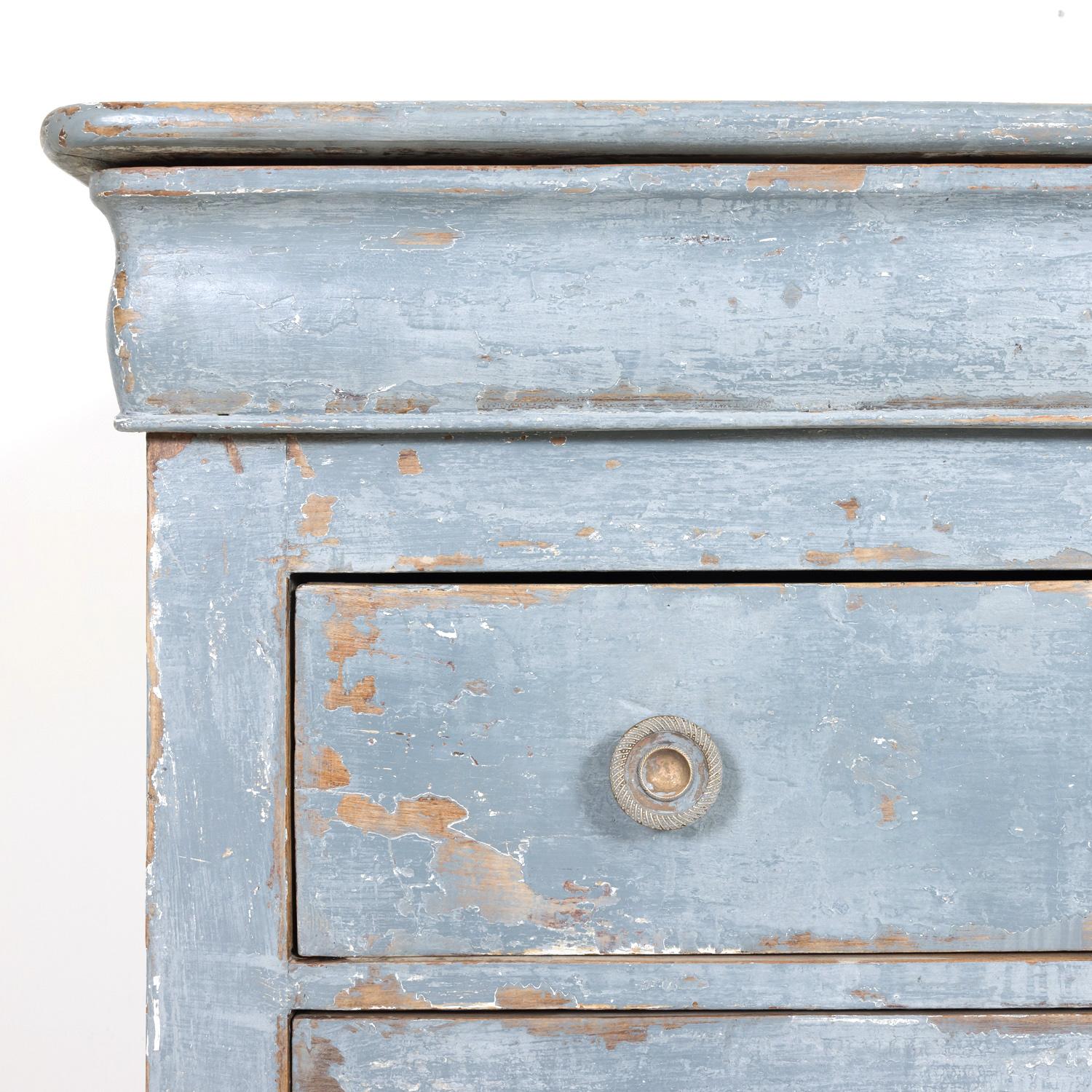 Late 19th Century French Louis Philippe Style Painted Four-Drawer Commode 5