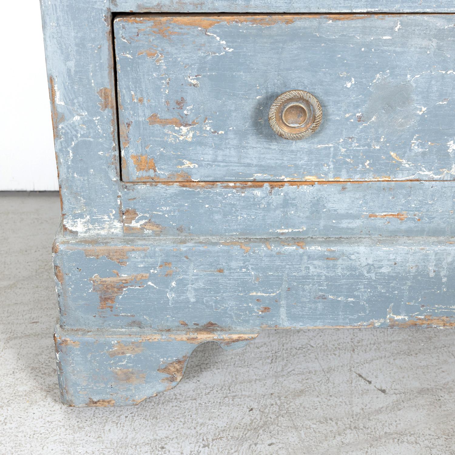 Late 19th Century French Louis Philippe Style Painted Four-Drawer Commode 8