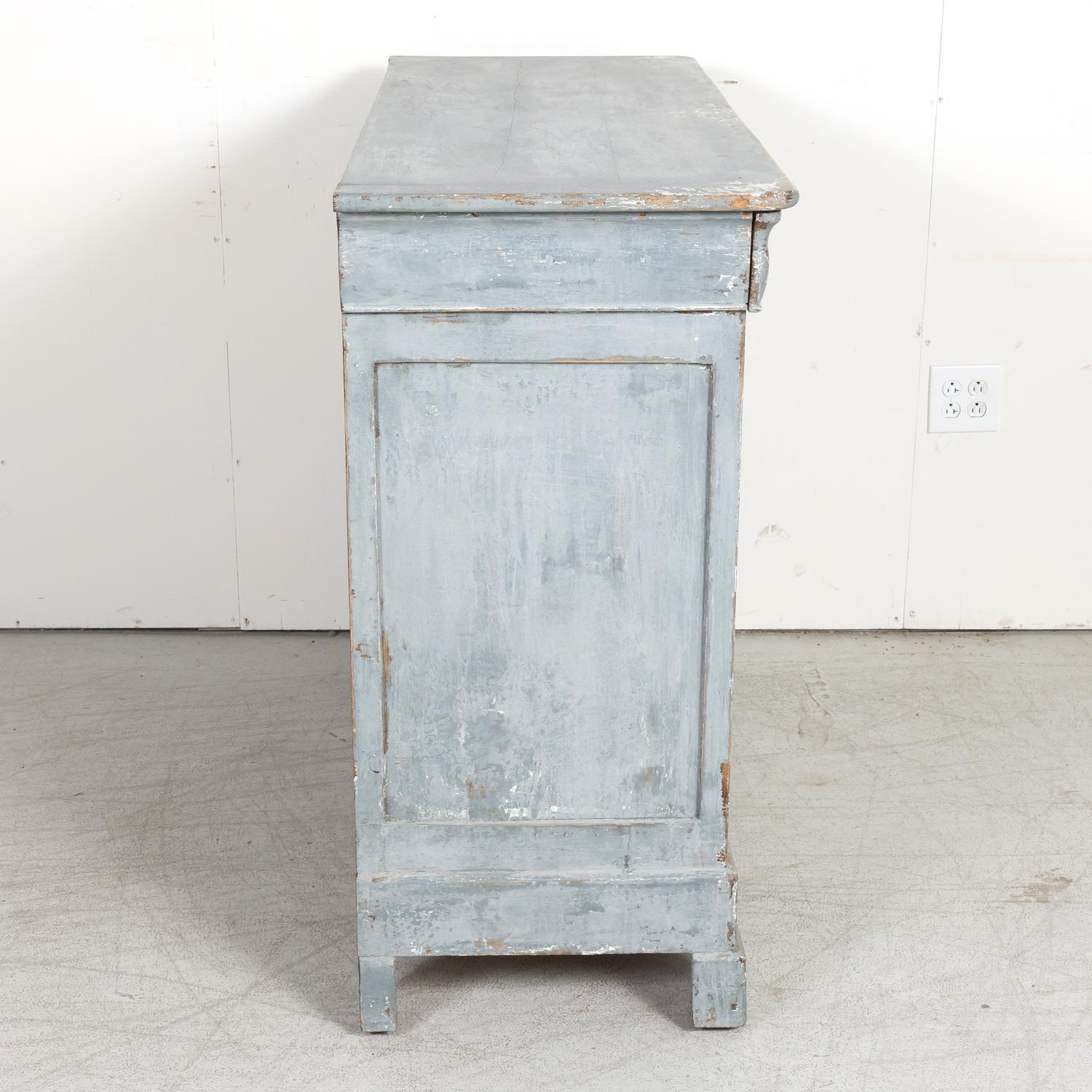 Late 19th Century French Louis Philippe Style Painted Four-Drawer Commode 11