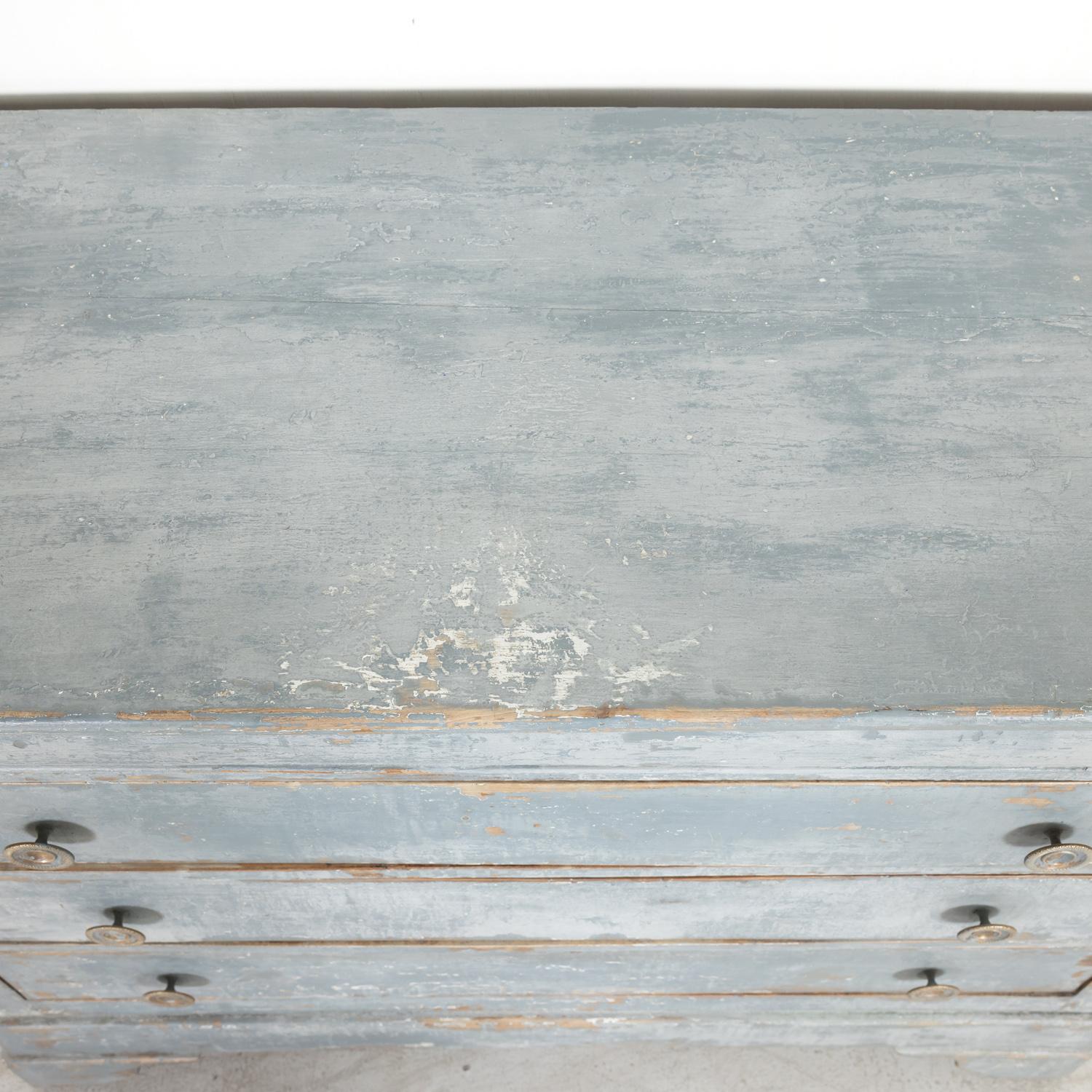 Late 19th Century French Louis Philippe Style Painted Four-Drawer Commode 3